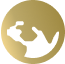 Globe centered on the Middle East