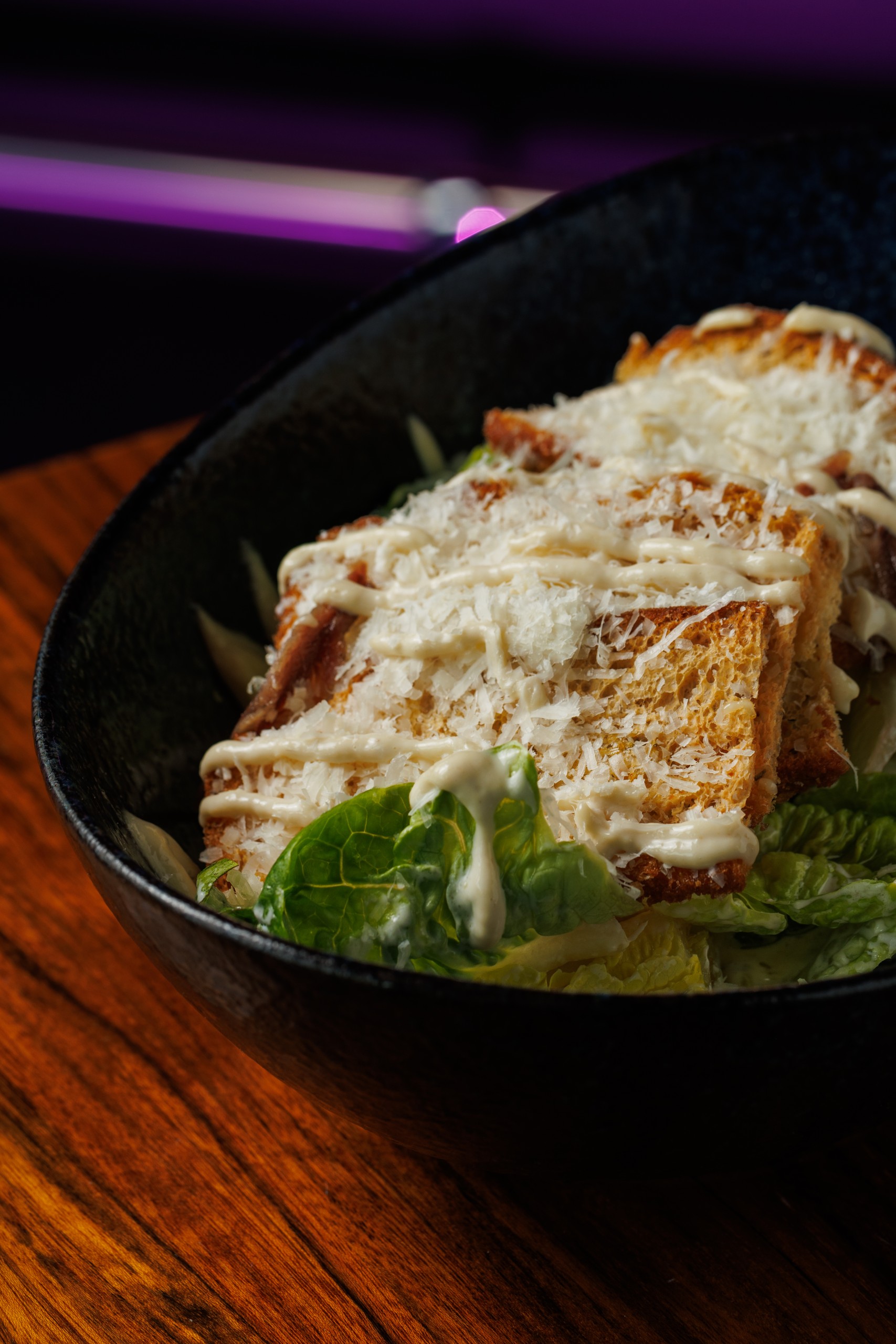 A delicious Caesar salad.