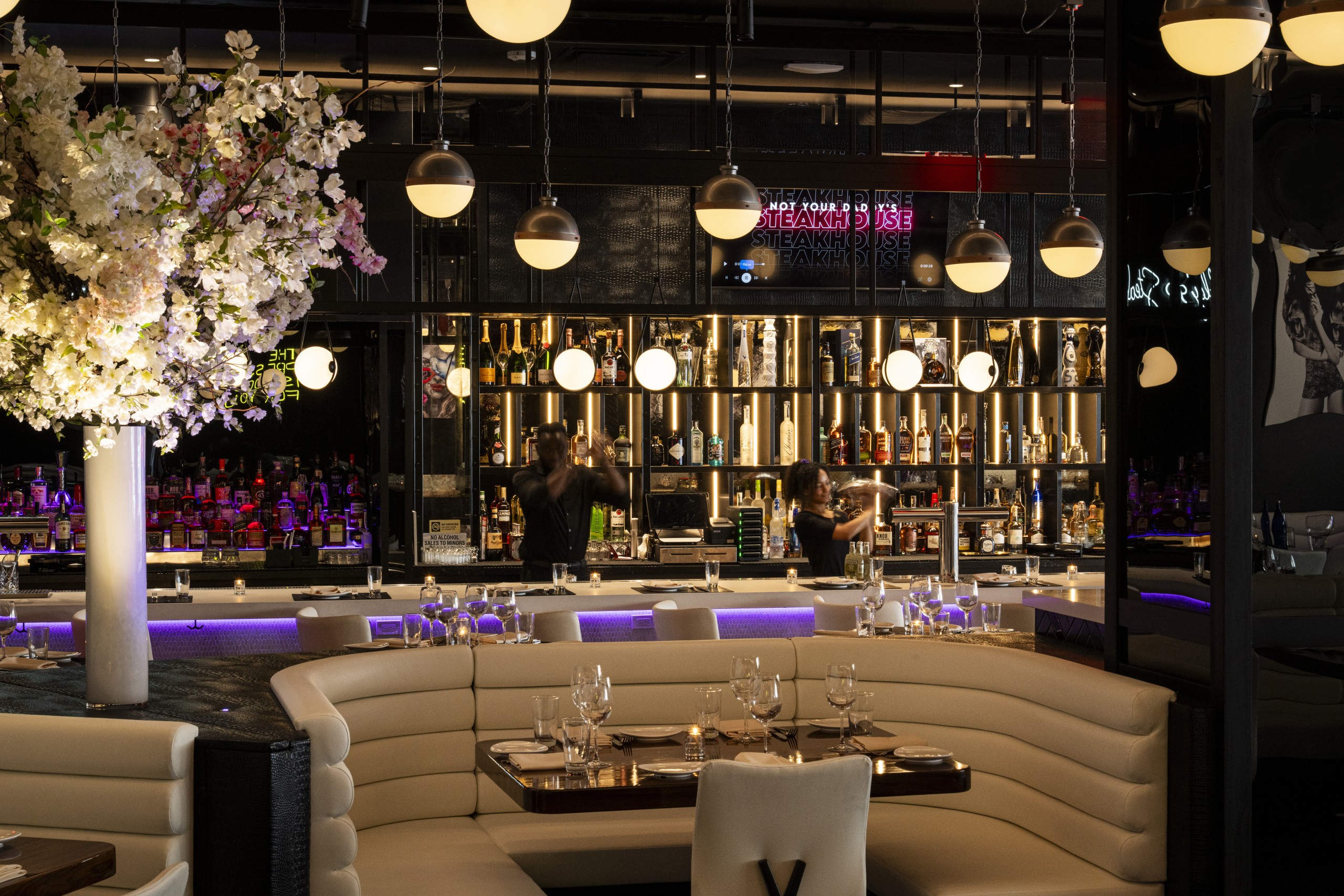 The beautiful STK Chelsea interior.