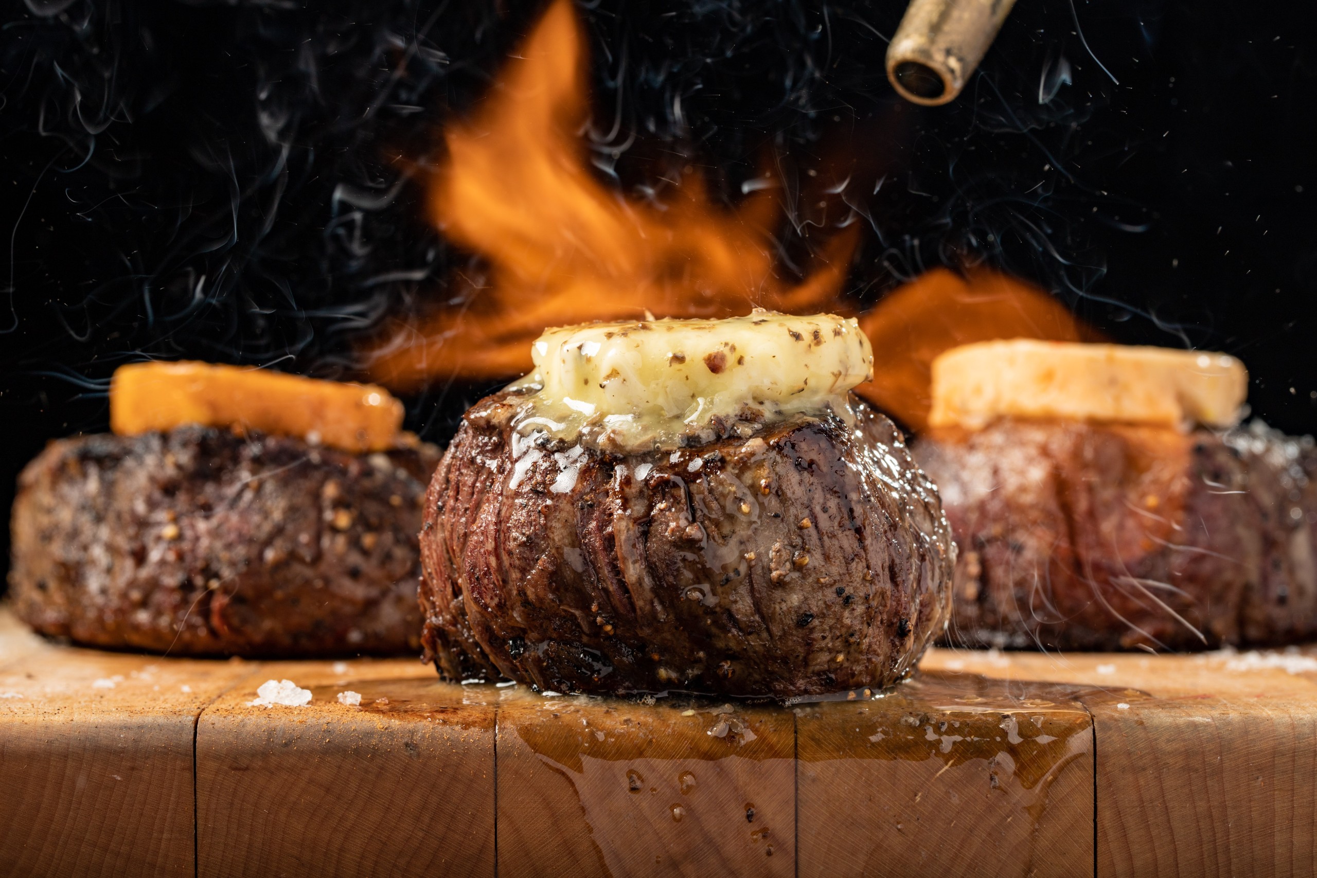 Butters on delicious steaks.