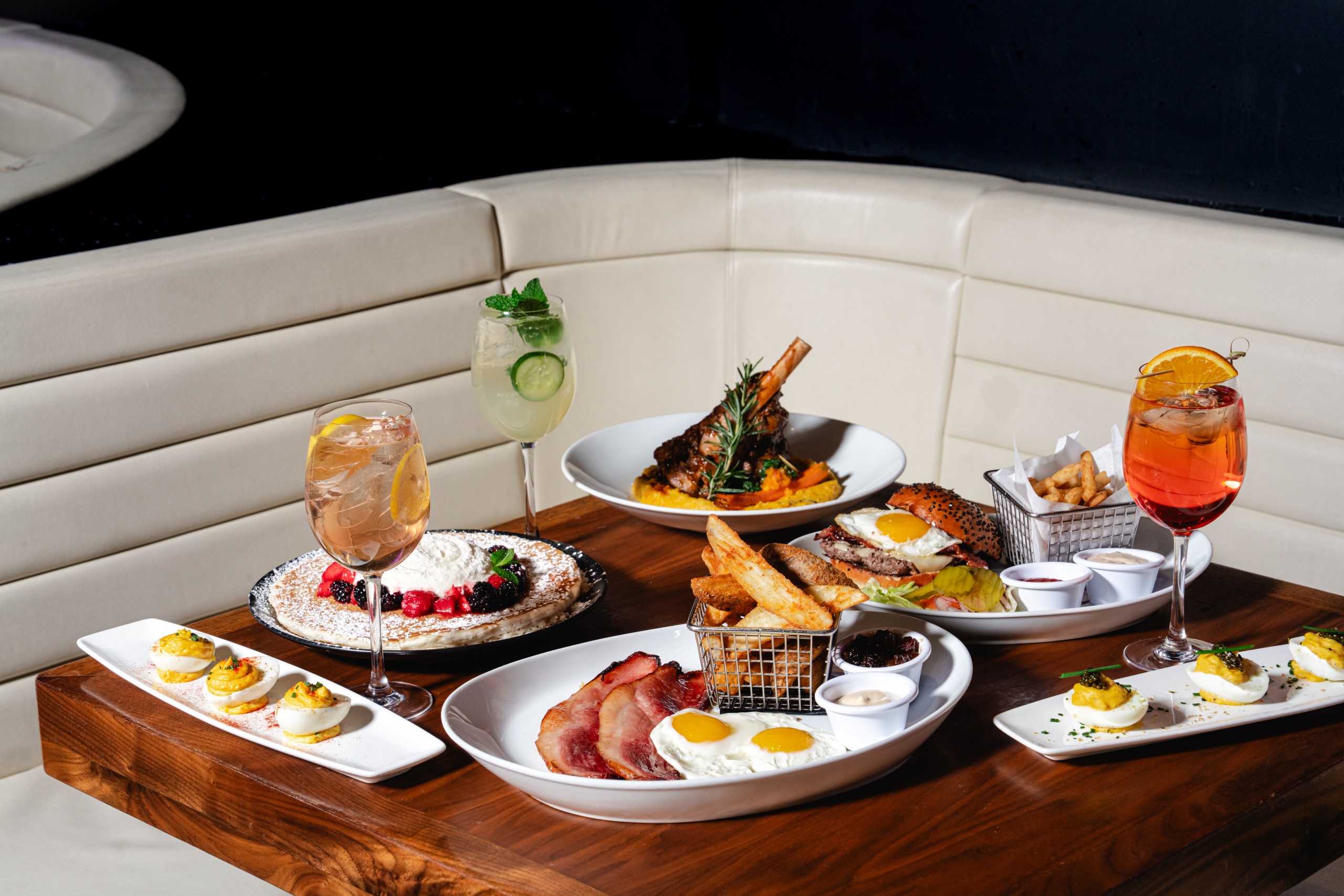 Delicious Easter brunch food at STK